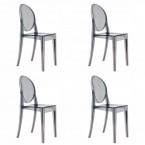 Kartell Victoria Ghost Chairs (Set of 4 )