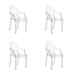 Kartell Lou Lou Ghost Chair Set of 4