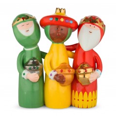 Alessi Uno, Due, Tre Re Magi Three Wise Men Happy Eternity Baby figurine