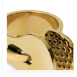 Alessi Venusia Trama ring gold PVD coated steel