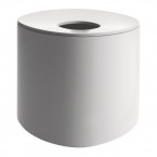 Alessi Birillo Round Tissue Box - White