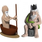 Alessi Caronte e Minosse set of two figurines