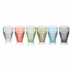 Guzzini Tiffany Tall Plastic Tumbler (510ml) - set of 6 different colours