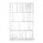 Kartell Sundial bookcase - White/clear