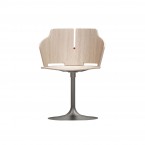 Luxy Prima PR6 Swivel Chair (Brushed Steel Base)