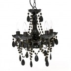 Present Time Gypsy Small Black Chandelier Lamp