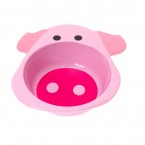 Present Time JIP Funny Animals PIG child's pink bowl