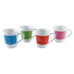 Present Time Talk With Chalk mugs multicoloured