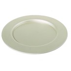 Alessi Round Placemat 5100GD 30cm matt pale gold stainless steel
