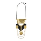 Alessi Venusia Lorica necklace gold/black PVD coated steel