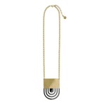Alessi Venusia Fresia necklace gold/black PVD coated steel
