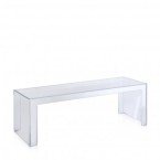 Kartell Invisible Long low Side Table - 40cm high
