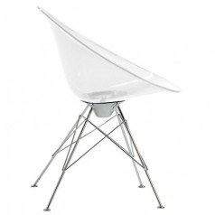 Kartell Ero/S/ Tub Chair with Eiffel Tower base on Glides