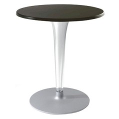 Kartell TopTop Round Cafe Table Tulip Leg & Grey Base