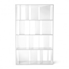 Kartell Sundial bookcase - White/clear