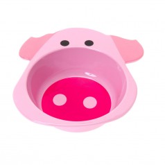 Present Time JIP Funny Animals PIG child's pink bowl