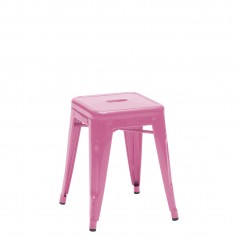 Tolix H 45 Low Stool lacquered steel