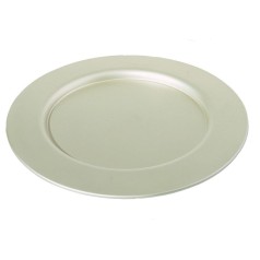 Alessi Round Placemat 5100GD 30cm matt pale gold stainless steel