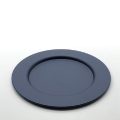 Alessi Round Placemat 30cm matt blue stainless steel ex display