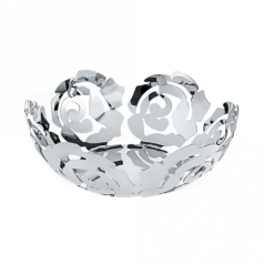 Alessi La Rosa stainless steel/epoxy coated Fruit Bowl