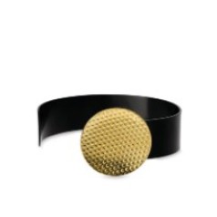Alessi Venusia Acta gold/black coated PVD steel bracelet