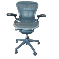Herman Miller Aeron B, fully loaded, graphite grey office chair