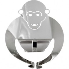 Alessi Gori monkey figurine stainless steel