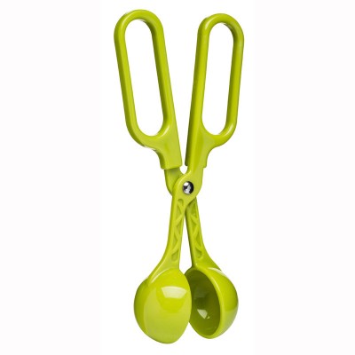 Sagaform Meatball Spoon Scissors - Green/Black ABS Plastic