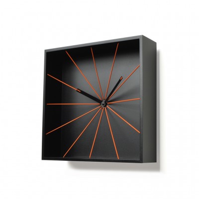 Progetti Prospettivo Contemporary Wall Clock - Black or White