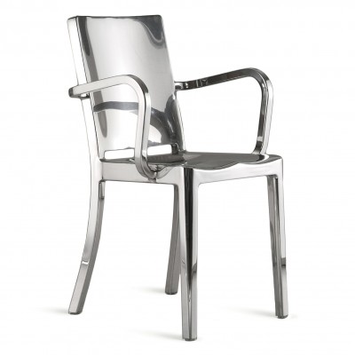 Emeco Hudson Armchair / Aluminium Polished - By Philippe Starck