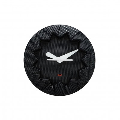 Kartell Crystal Palace Wall Clock by Alessandro Mendini - Black