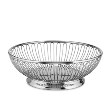 Alessi Round Wire Basket / Fruit Bowl | Stainless Steel