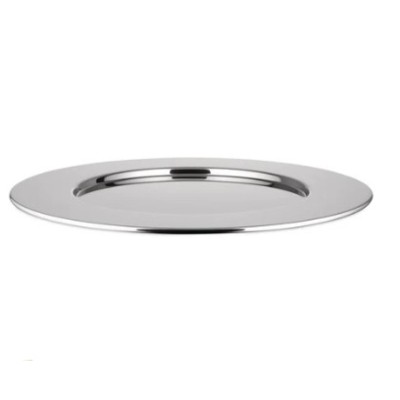 Alessi Round Placemat SG43 in 18/10 polished stainless steel