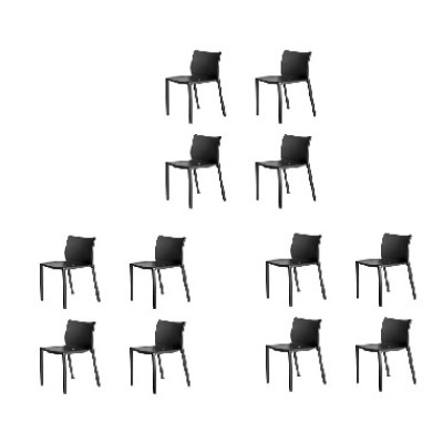 Magis Air-Chair (set of 12) - An Outdoor Stacking Chair by Jasper Morrison