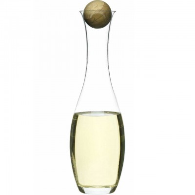 Sagaform Oak Stopper Glass Carafe (For Wine / Water)