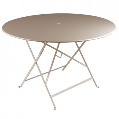 Fermob Bistro Folding Table 117cm dia Top - With Parasol Hole