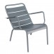 Fermob Luxembourg aluminium stacking low armchair - Designed By Frederic Sofia