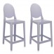 Kartell One More Barstools w/ Round/Oval Backrest (Set of 2)