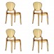 Pedrali Queen 650 Chair (set of 4) - A Contemporary Stacking Chair