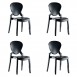 Pedrali Queen 650 Chair (set of 4) - A Contemporary Stacking Chair