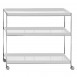 Kartell Trays Trolley in Glossy White & Black Finishes by Piero Lissoni