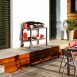 Fermob Quiberon Trolley Bar - A Colourful Outdoor Metal Side Bar