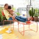 Fermob Surprising Lounger - A Low Armchair & Footrest Combined