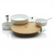 Alessi Ape Cheese Board in Wood w/ Stand in 18/10 Stainless Steel