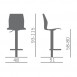 Kastel Kalea Height Adjustable Bar Stool (Flat Base) (58-80 cm)