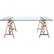 Magis Teatro Trestle Table - MDF or Glass | Height Adjustable