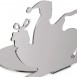 Alessi BARKsled Christmas Ornament (18/10 Stainless Steel)
