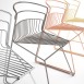 Luxy Ribelle Indoor Chair (Stackable) in 4 Metallic Finishes