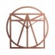 Progetti Vitruvius Wall Clock | Black or Copper Painted Steel