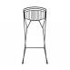 Luxy Ribelle Indoor Stool | Available in 4 Metallic Finishes